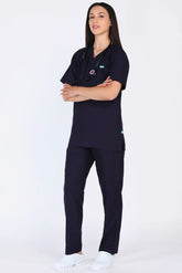 Classic True Navy Scrub Set for Women
